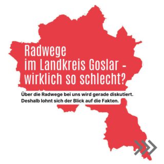 Radwege im Landkreis Goslar - nicht so schlecht wie behauptet. Aber besser geht natürlich immer. Hier ein paar Fakten. Und wo fahrt ihr regelmäßig lang mit dem Fahrrad? Schreibt es in die Kommentare.