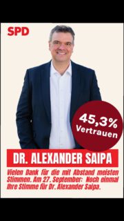 Am 27. September Stichwahl Landrat im ganzen Landkreis Goslar (Goslar, Langelsheim, Liebenburg, Seesen, Braunlage, Bad Harzburg und Clausthal-Zellerfeld).