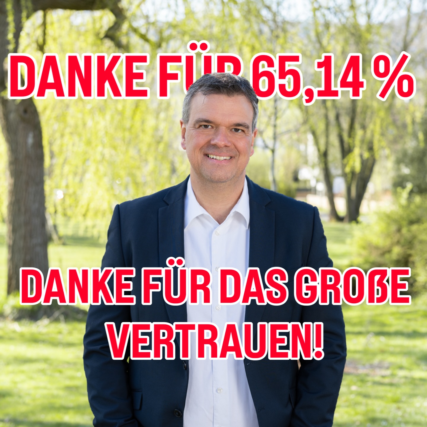 Ich sage einfach nur DANKE! Auch wenn viele im Vorfeld der Stichwahl gesagt haben, das wäre doch eine klare Sache, war ich bis zum Schluss sehr aufgeregt. Vielen, vielen Dank für euren Support und euer Vertrauen!